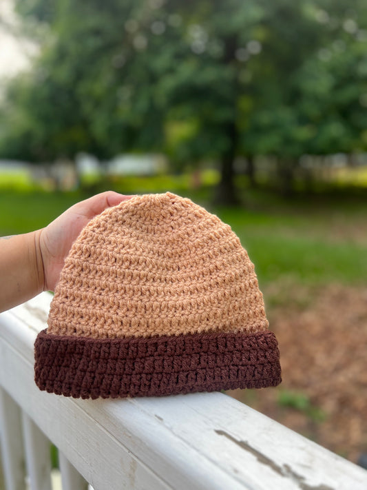 Brown beanie